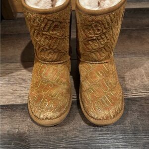 UGG Kids Boots in Gold and Tan